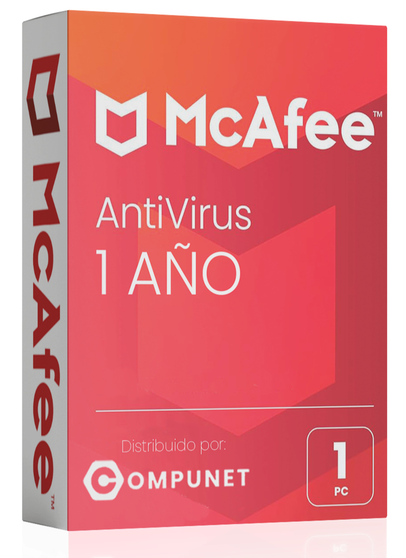 ANTIVIRUS MCAFFE INTERNET SECURITY / 1 AÑO / 1 PC