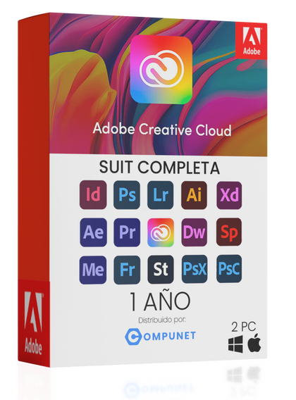 SUITE ADOBE CREATIVE CLOUD / TODAS LAS APPS / SUSCRIPCION POR 1 AÑO