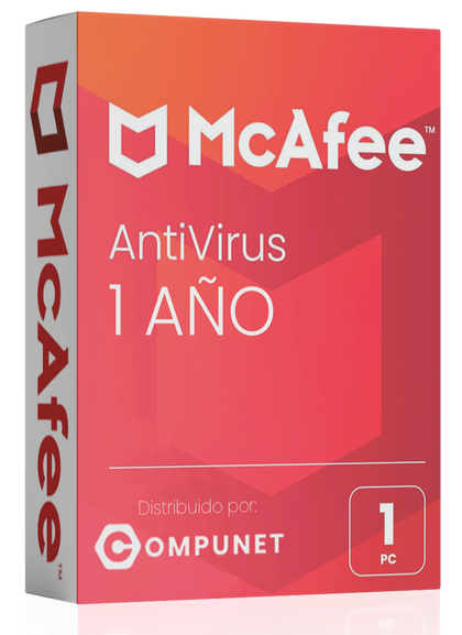 ANTIVIRUS MCAFFE INTERNET SECURITY / 1 AÑO / 1 PC
