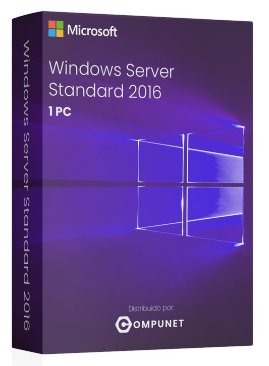 LICENCIA WINDOWS SERVER STANDARD 2016 / OEM / 1 PC