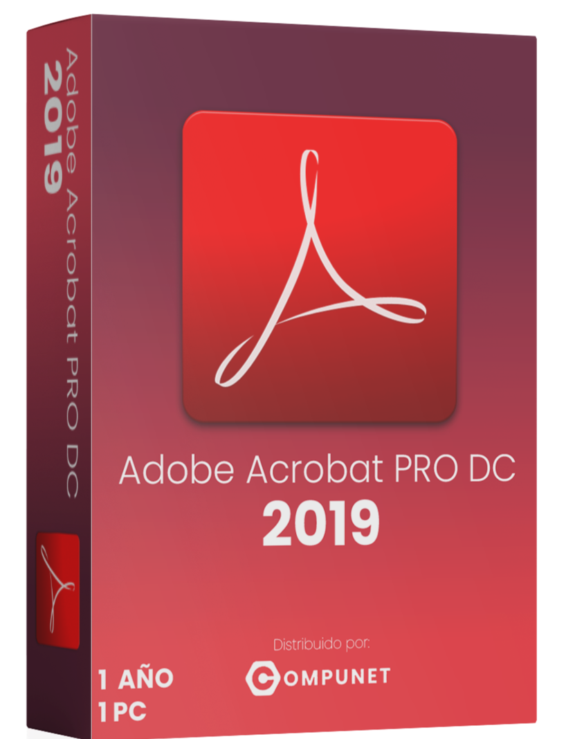 ADOBE ACROBAT PRO DC 2019 / SUSCRIPCION POR 1 AÑO / 1 PC