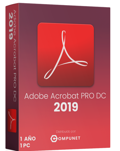 ADOBE ACROBAT PRO DC 2019 / SUSCRIPCION POR 1 AÑO / 1 PC